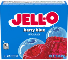 US Jell-O Berry Blue Gelatin Dessert 85g