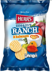 US Herr's Creamy Ranch & Habanero Chips 170g