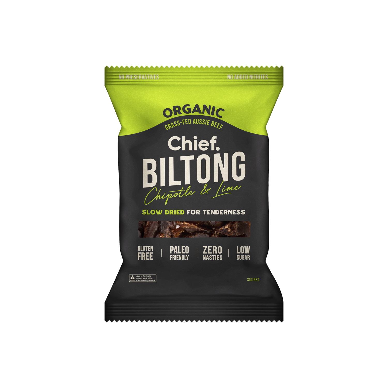 Chief Beef Chipotle & Lime Bittong Bag 30g