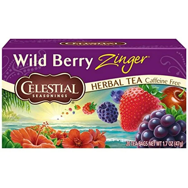 Celestial Tea Wild Berry Zinger x 20 Tea Bags