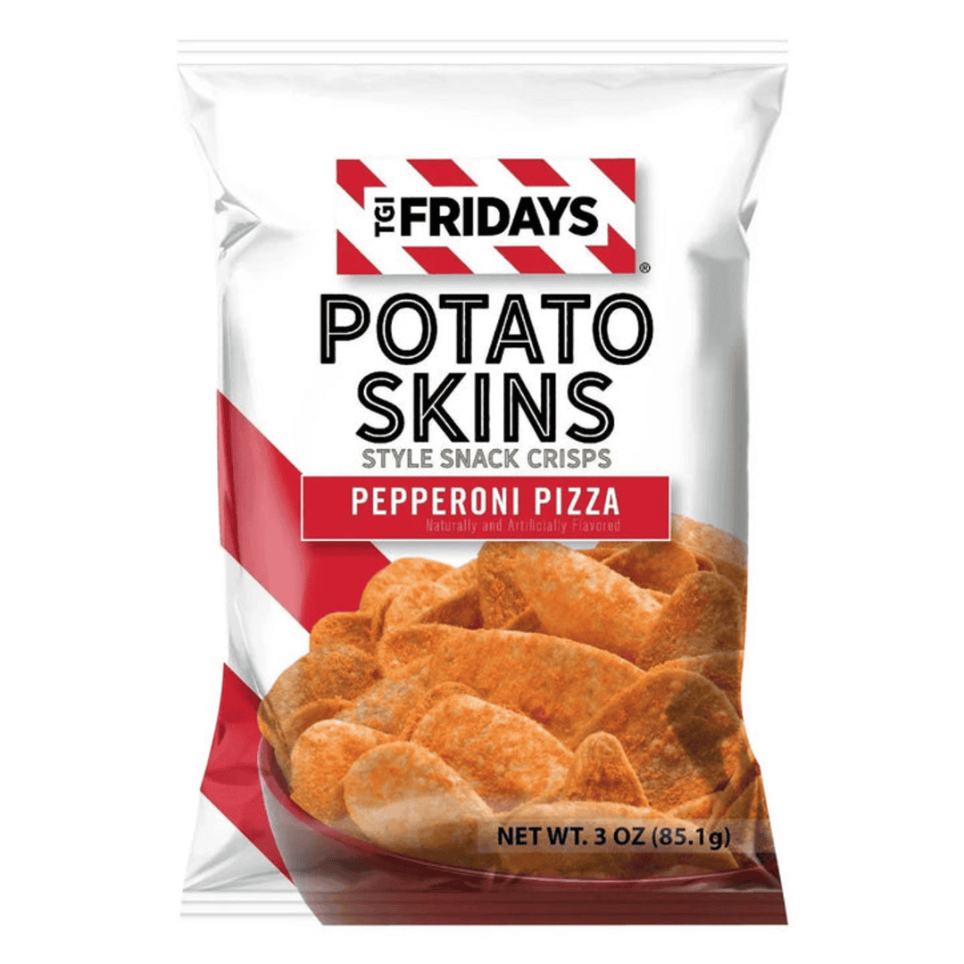 TGI Fridays Potato Skins Pepperoni Pizza Crisps 92.1g