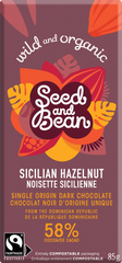 Seed and Bean Hazelnut Dark 58% 75g