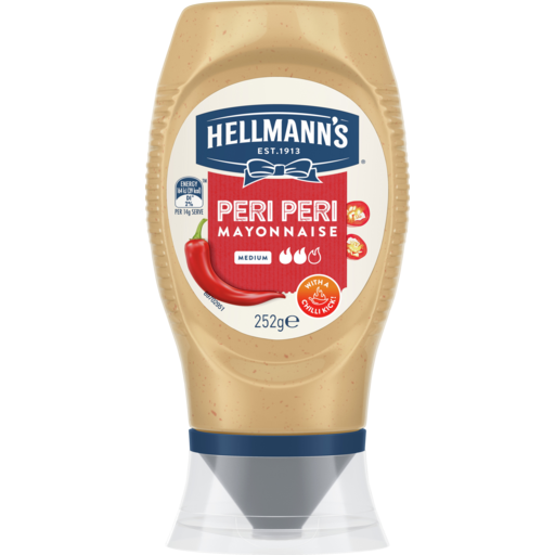 HELLMANS PERI PERI MAYONNAISE 252G