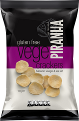 Piranha Vege Crackers Balsamic 100g