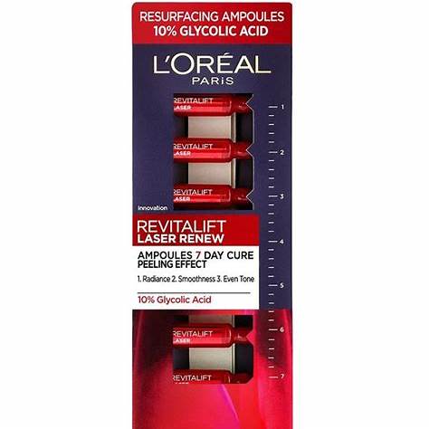 LOreal Paris Revitalift Laser Renew Resurfacing Glycolic Ampoules 1.3ml x 7