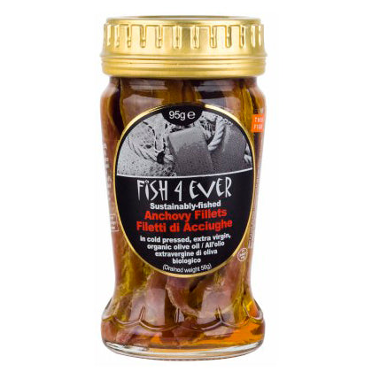 Fish4ever Anchovy Fillets In Organic Olive Oil 56g