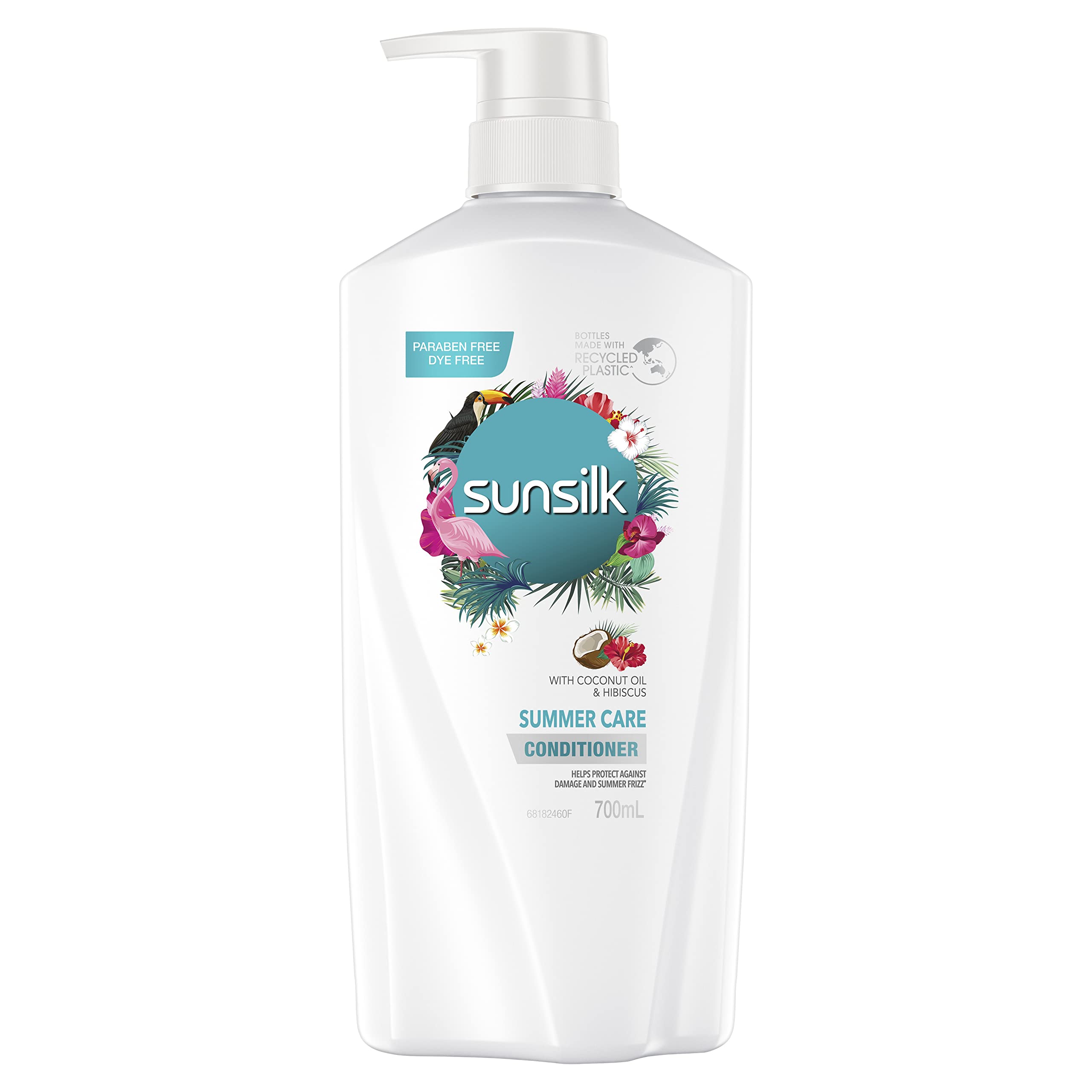 Sunsilk Conditioner Summer Care Helps Protect Against Damage And Frizz With Coconut Oil And Hibiscus 6 pieces Inner 700ml