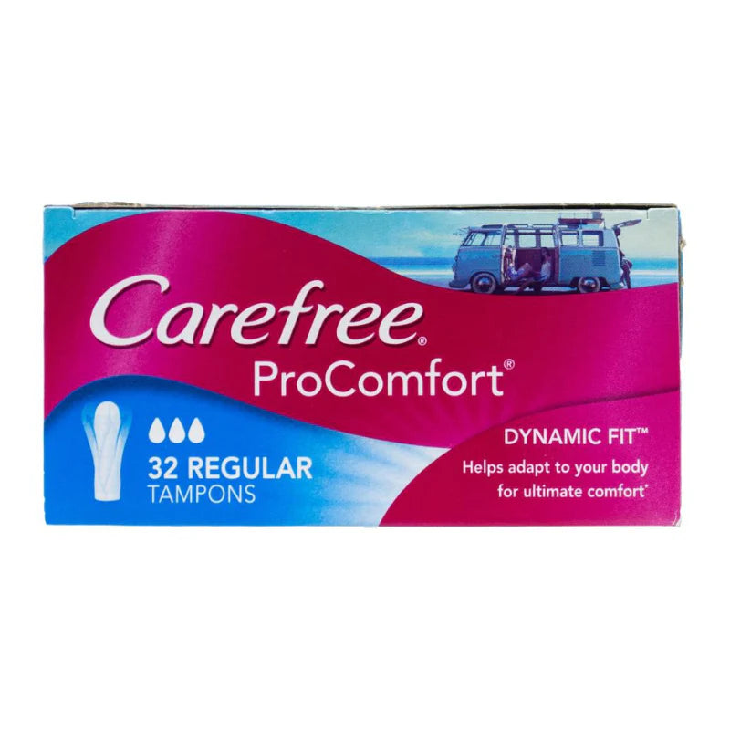 Carefree Regular Tampons Pro Comfort Dynamic Fit PK32