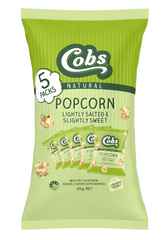 [Bundle Buy] 2x65g Cobs Natural Popcorn Multipack Lightly Salted, Slightly Sweet
