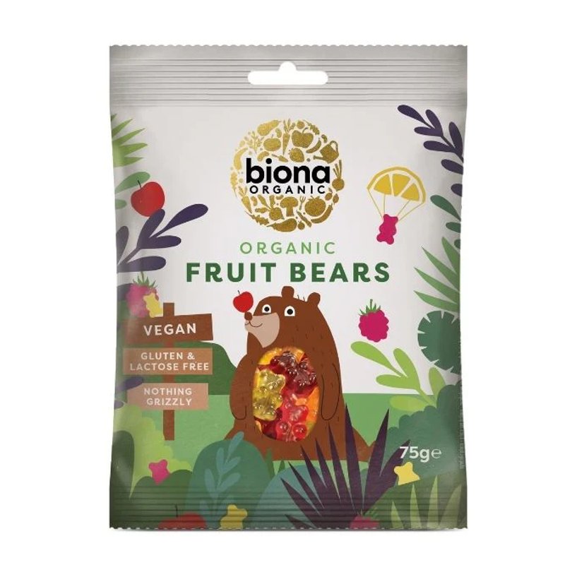 Biona Organic Confection, Fruit Bears Organic 75g