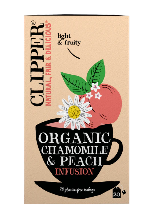 Clipper Chamomile and Peach 20 Tea bags