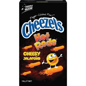 Cheezel Hot Rods Cheese Snacks 110g