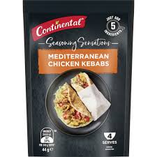 Continental Mediterranean Chicken Kebabs 44g