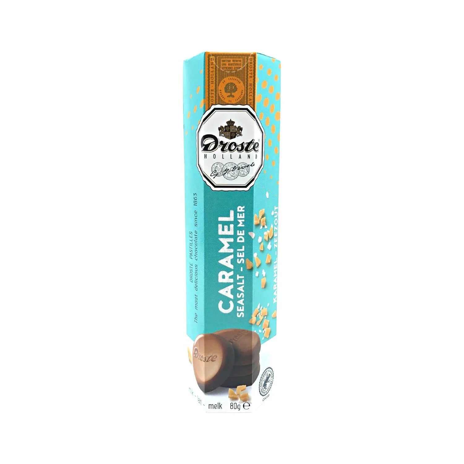 Droste Rolls Caramel Sea Salt Mikk 80g