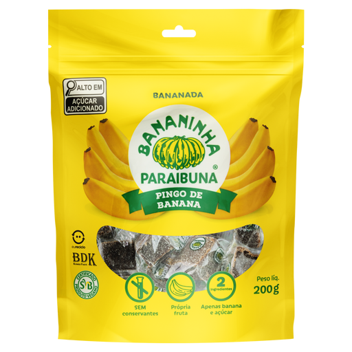Bananinha Paraibuna Pingo de Banana 200g