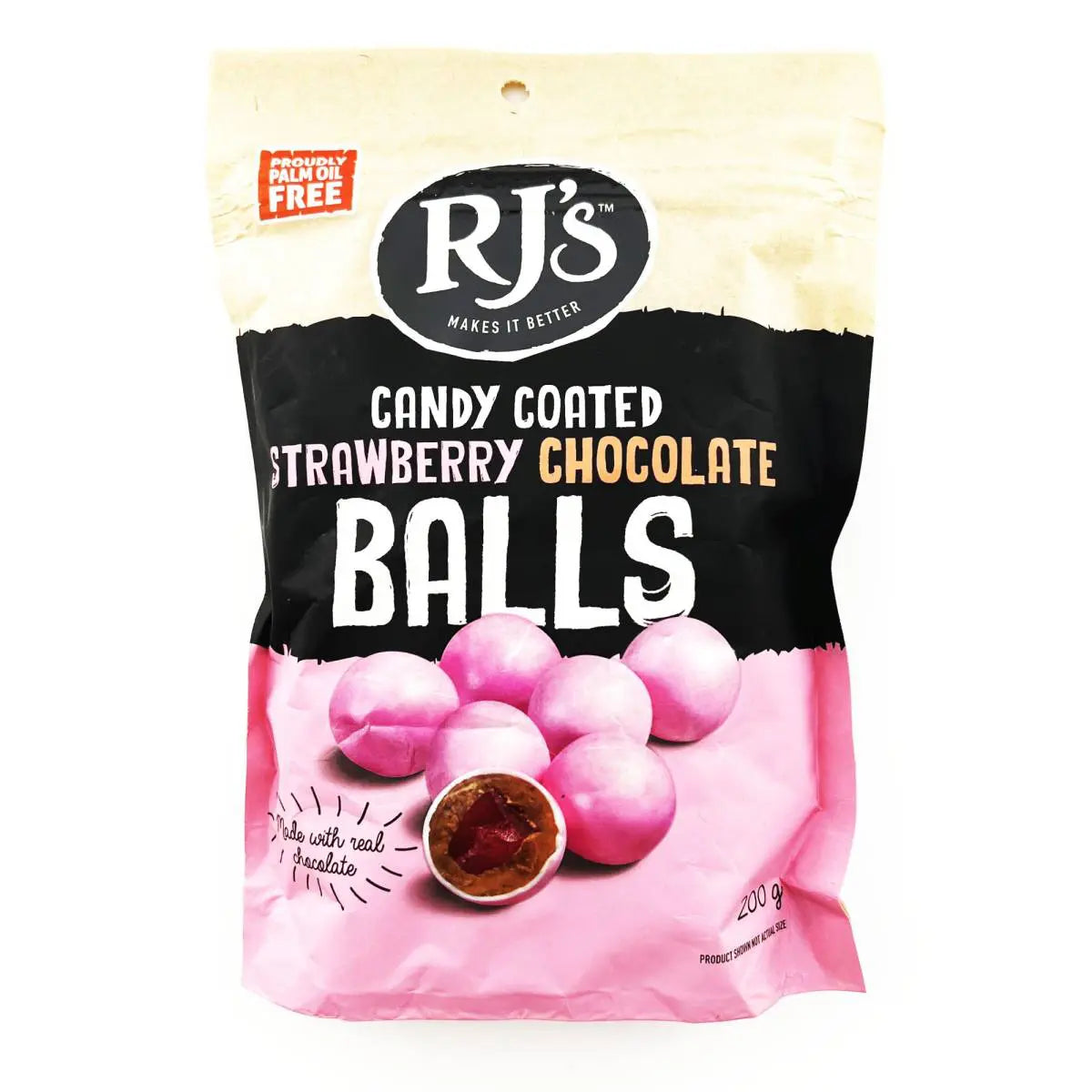 RJ’s Strawberry Chocolate Balls 220g