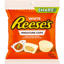 Reeses Pouch Miniature White Cups 120g