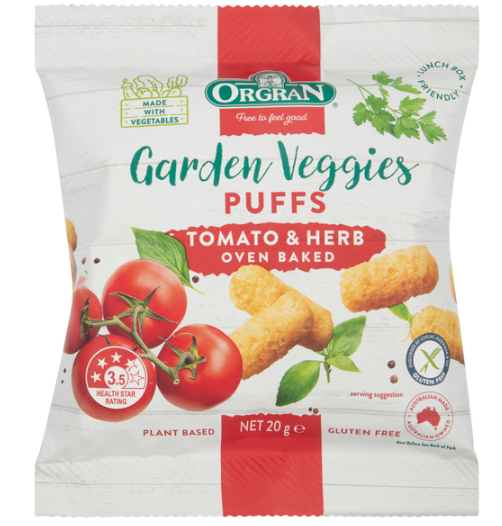 Orgran Puff Tomato 20g - Beyond Best Before