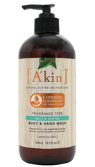 Akin 500mL - Body & Hand Fragrance Free