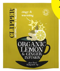 Clipper Organic Lemon and Ginger Tea x10 units