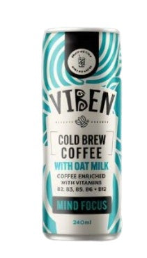 Viben Functional Cold Brew Dairy Free Mind Focus 250mL 4pk
