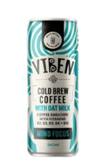 Viben Functional Cold Brew Dairy Free Mind Focus 250mL 4pk