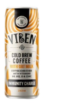 Viben Functional Cold Brew Dairy Free Immunity Charge 250mL 4pk