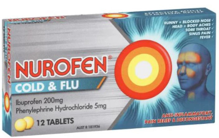Nurofen cold & flu 12pk