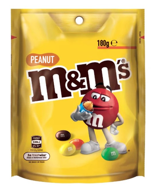 M&Ms Peanut Pouch 180g
