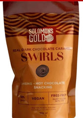 Soloman's Gold Dark Chocolate Swirls Caramel 58% 150g
