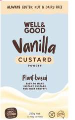 Well & Good Vanilla Custard Powder 125g