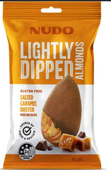 Nudo Lightly Dipped Almonds Salted Caramel Dusted Milk 40g