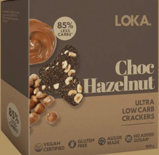 Loka Choc Hazelnut Crackers 100g