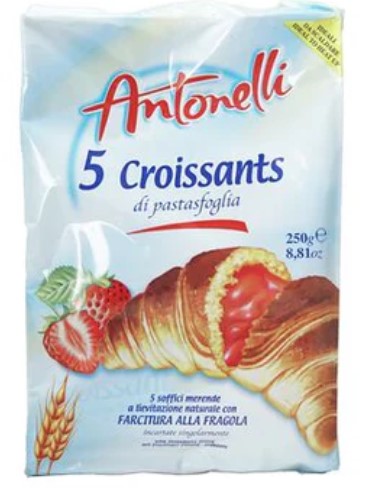 Antonelli Croissant Strawberry 5pk 250g