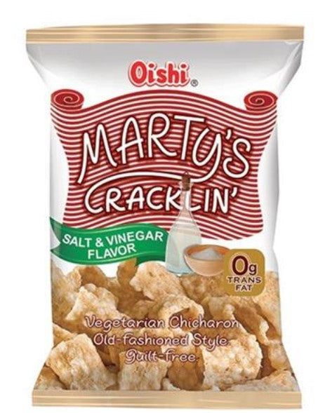 Oishi Martys Cracklin Salt Vinegar Chicharon 90g