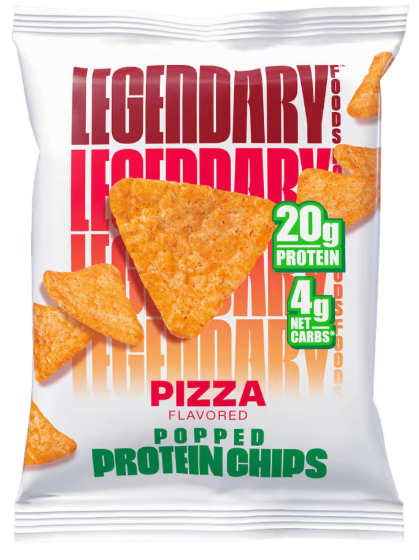 Legendary Foods Pizza Popped Protein Chips 34g bbb22/7/26