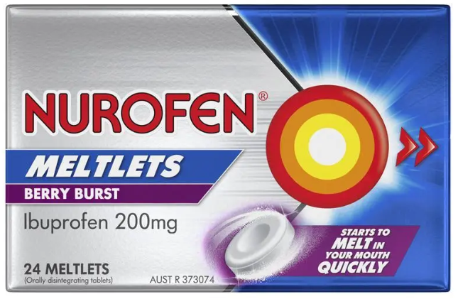 Nurofen Meltlets Berry Burst Ibuprofen 24pk 200mg