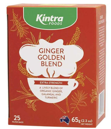 Kintra Foods Herbal Tea Bags Ginger Golden Blend 65g