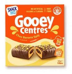 Snack HQ Gooey Centres Choc Banana split Bar 125g