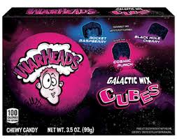 Warheads Sour Galactic Mix Cubes 99g