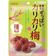 Natori Sweet & Sour Crunchy Pickled Plums Seedless 22g