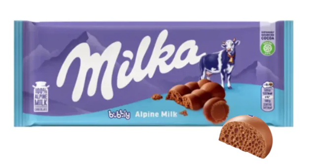 Milka Bubbly Alpine Milk 90g