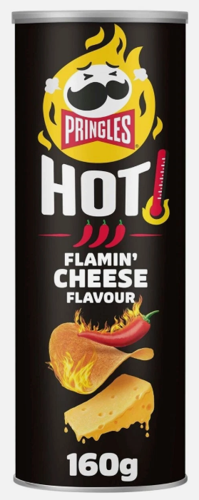 Pringles Hot Flamin Cheese Flavour 160g