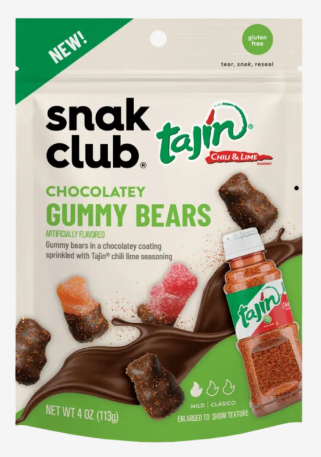 Snak Club Tajin Chocolatey Gummy Bears 113g