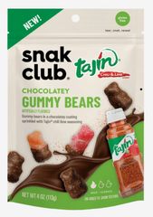 Snak Club Tajin Chocolatey Gummy Bears 113g