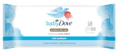 Dove Baby Wipes Rich Moisture Sensitive Skin pk of 50