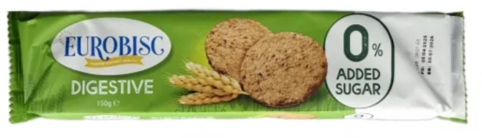Eurobisc Digestive Biscuits 150g