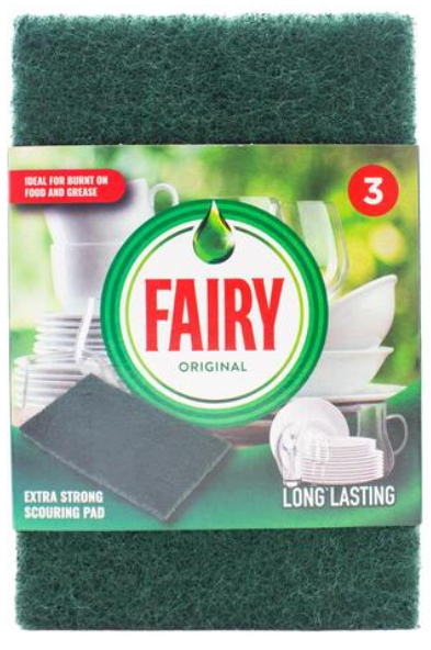 Fairy Original Extra Strong Scouring Pad 3pk
