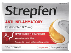 STREPFEN PK16 SORE THROAT RELIEF Orange FLAVOUR