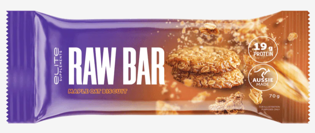 Elite Supplements Maple Oat Biscuit Raw Bar 70g